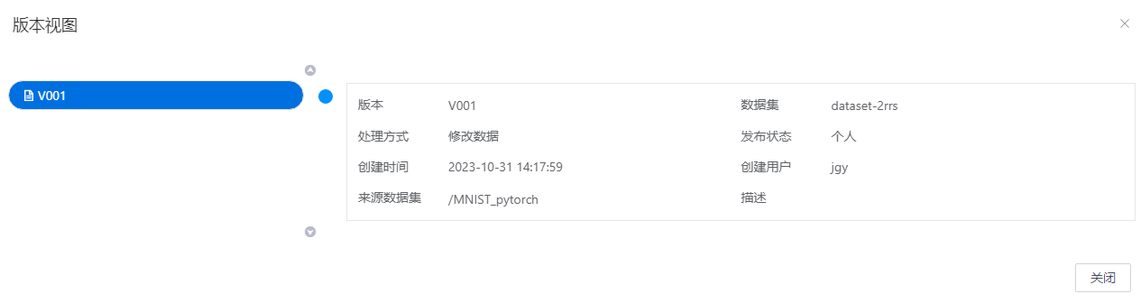 版本视图界面