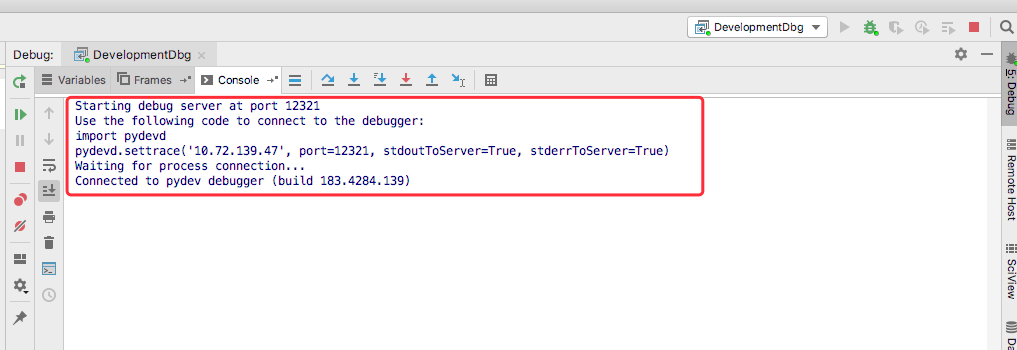 5.配置Remote debug界面