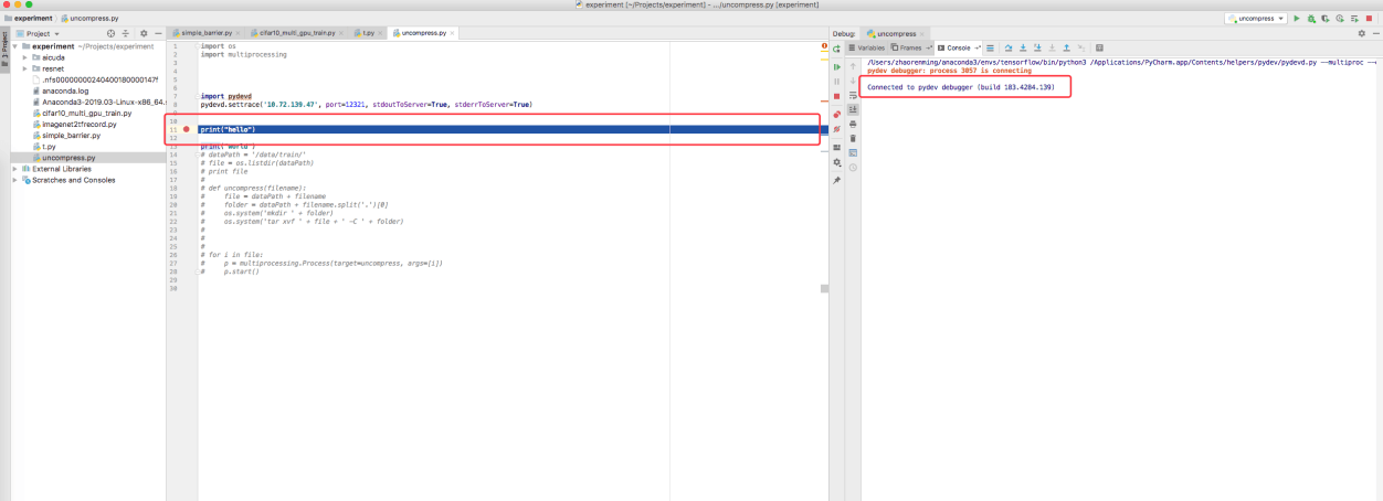 5.配置Remote debug界面